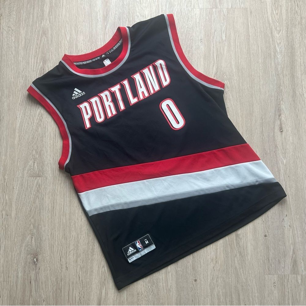 Adidas Portland Trail Blazers Damian Lillard Jersey Men’s Medium NBA Basketball - Picture 2 of 8
